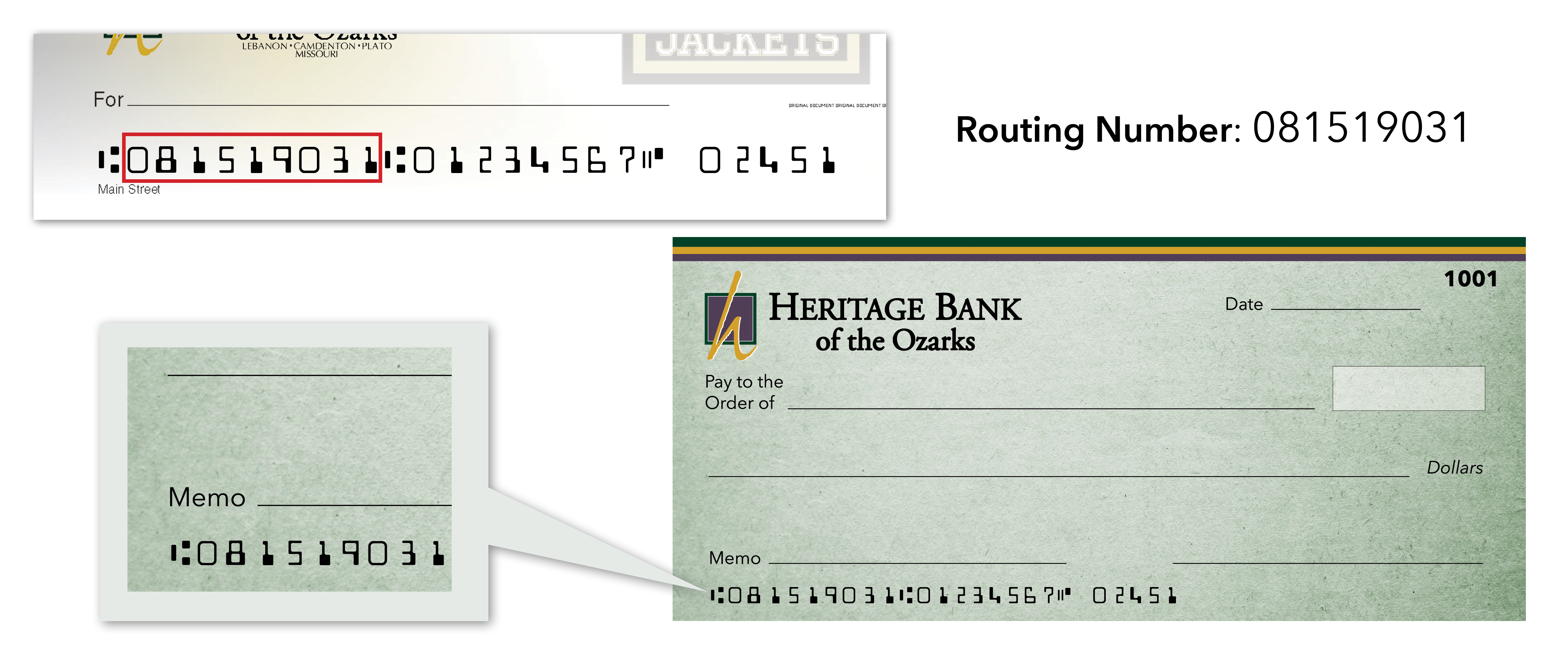Routing Number Graphic