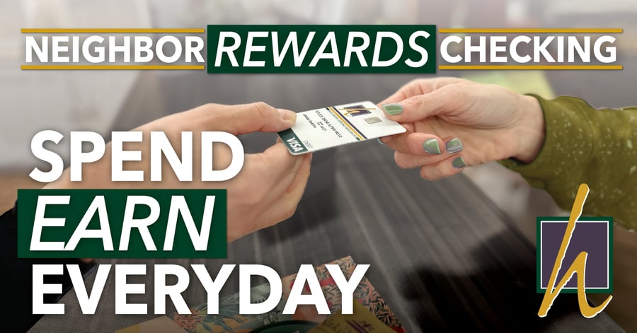 Spend Earn Everyday - Neighbor Rewards - Web graphic